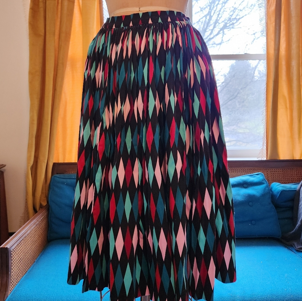 Pinup Couture Harlequin Jenny Skirt, Size M